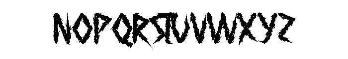DangerousBlack Font LOWERCASE