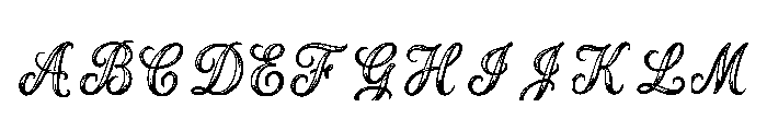Danish Regular Font UPPERCASE
