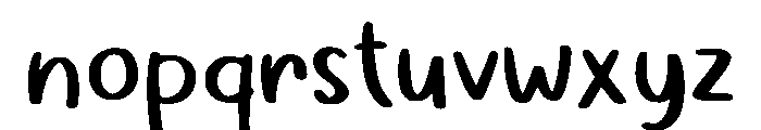 Dantellaz Regular Font LOWERCASE