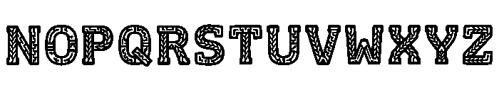 Danube Regular Font UPPERCASE