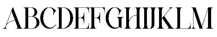Danza Regular Font UPPERCASE