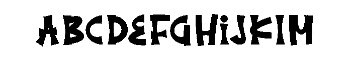 Dark Haters Font UPPERCASE