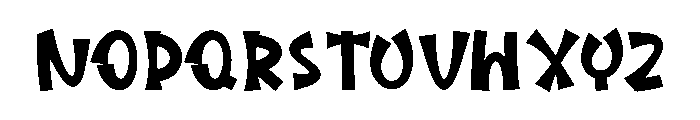 Dark Haters Font UPPERCASE