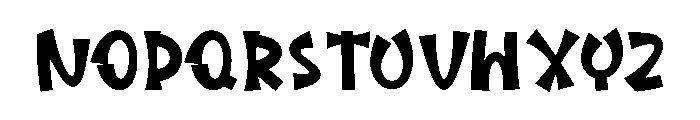 Dark Haters Font LOWERCASE