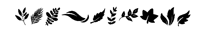 Dark Leaf Font OTHER CHARS