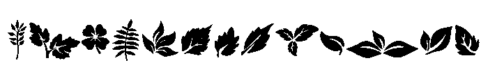 Dark Leaf Font UPPERCASE