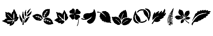 Dark Leaf Font LOWERCASE