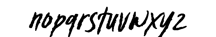 Dark Midnight Bold Font LOWERCASE