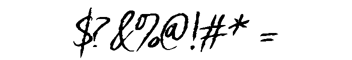 Dark Midnight Regular Font OTHER CHARS