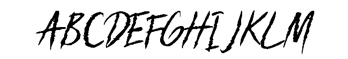 Dark Midnight Regular Font UPPERCASE