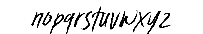 Dark Midnight Regular Font LOWERCASE