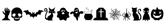 Dark Night Halloween Font UPPERCASE