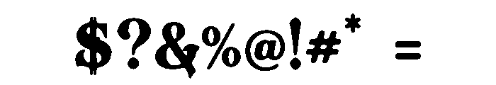 Dark Relic Font OTHER CHARS