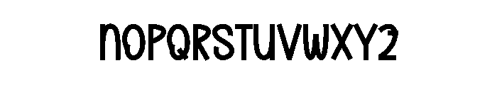 Dark Road Font LOWERCASE
