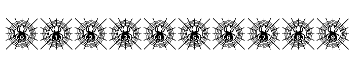Dark Spider Web Font OTHER CHARS