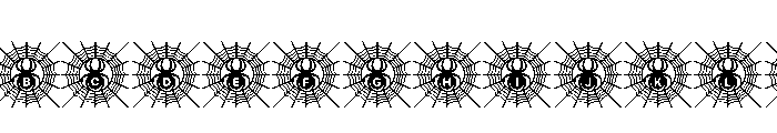 Dark Spider Web Font UPPERCASE