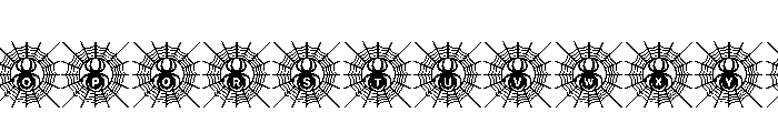 Dark Spider Web Font UPPERCASE