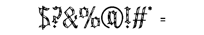 Dark Spire Four Font OTHER CHARS