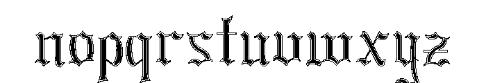 Dark Spire One Font LOWERCASE