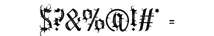 Dark Spire Three Font OTHER CHARS