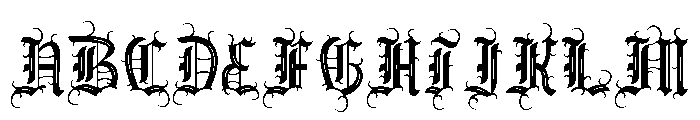 Dark Spire Three Font UPPERCASE