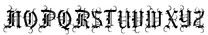 Dark Spire Three Font UPPERCASE