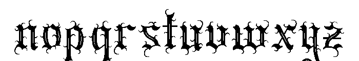 Dark Spire Three Font LOWERCASE