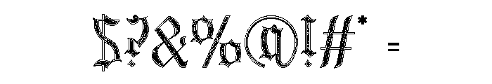 Dark Spire Two Font OTHER CHARS