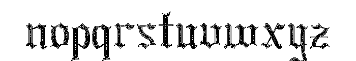 Dark Spire Two Font LOWERCASE