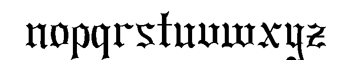 Dark Spire Font LOWERCASE
