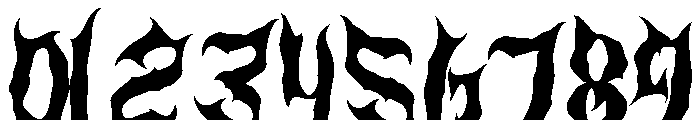 Dark Spooky Font OTHER CHARS