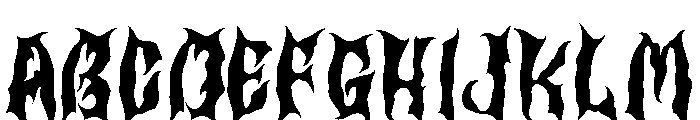 Dark Spooky Font UPPERCASE