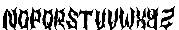 Dark Spooky Font UPPERCASE
