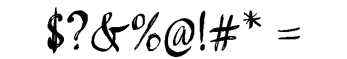 Dark Whispers Font OTHER CHARS