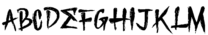 Dark Whispers Font UPPERCASE