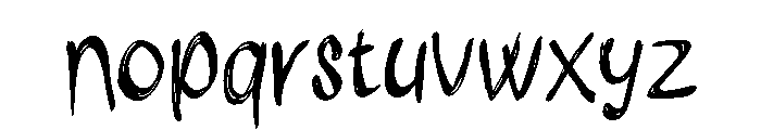 Dark Whispers Font LOWERCASE