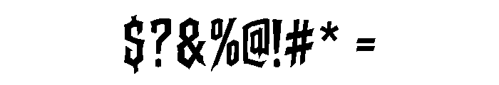 Darkfang Font OTHER CHARS