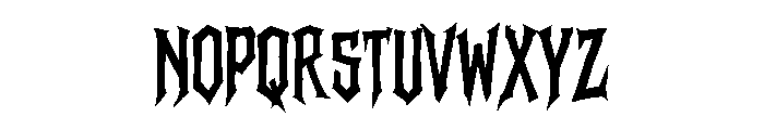 Darkfang Font UPPERCASE