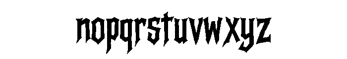 Darkfang Font LOWERCASE