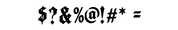 Darkforge Font OTHER CHARS