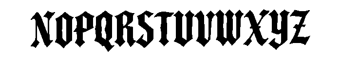 Darkforge Font UPPERCASE