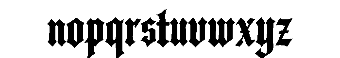 Darkforge Font LOWERCASE