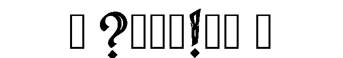 Darkmoor Regular Font OTHER CHARS