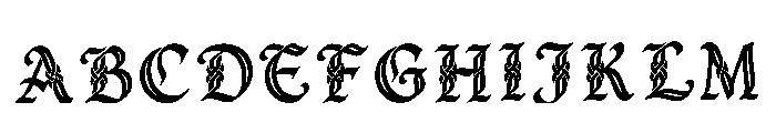 Darkmoor Regular Font UPPERCASE
