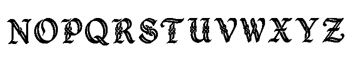Darkmoor Regular Font LOWERCASE