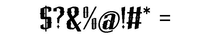 Darkness Monster Font OTHER CHARS