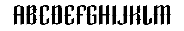 Darkness Monster Font UPPERCASE