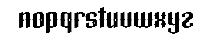 Darkness Monster Font LOWERCASE