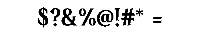 Darkwood Font OTHER CHARS