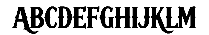 Darkwood Font UPPERCASE